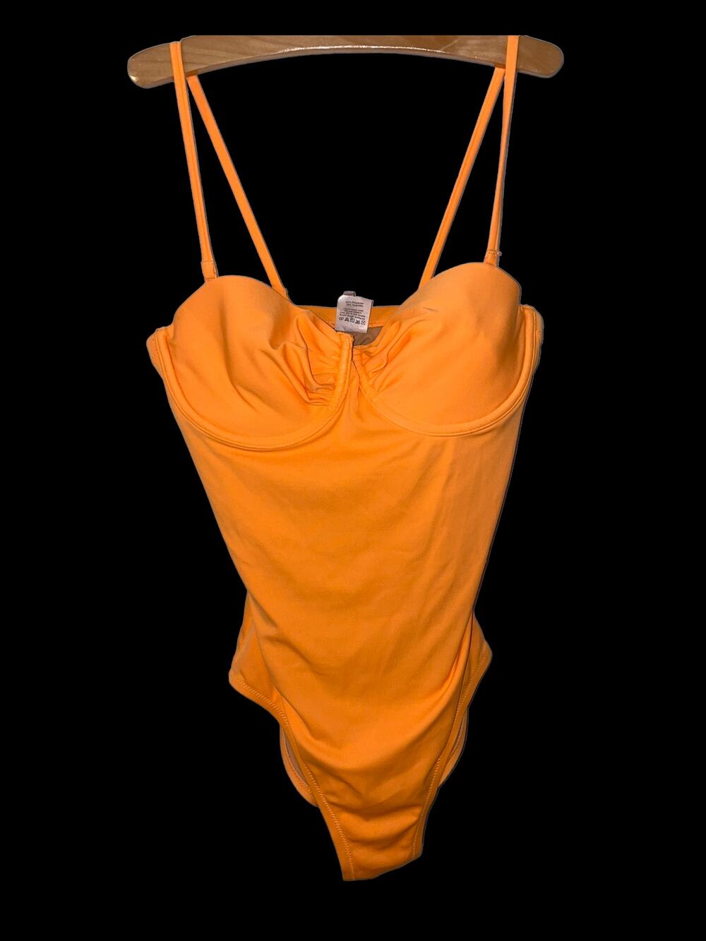 J. Crew one piece orange bathing suit sz 6 EUC